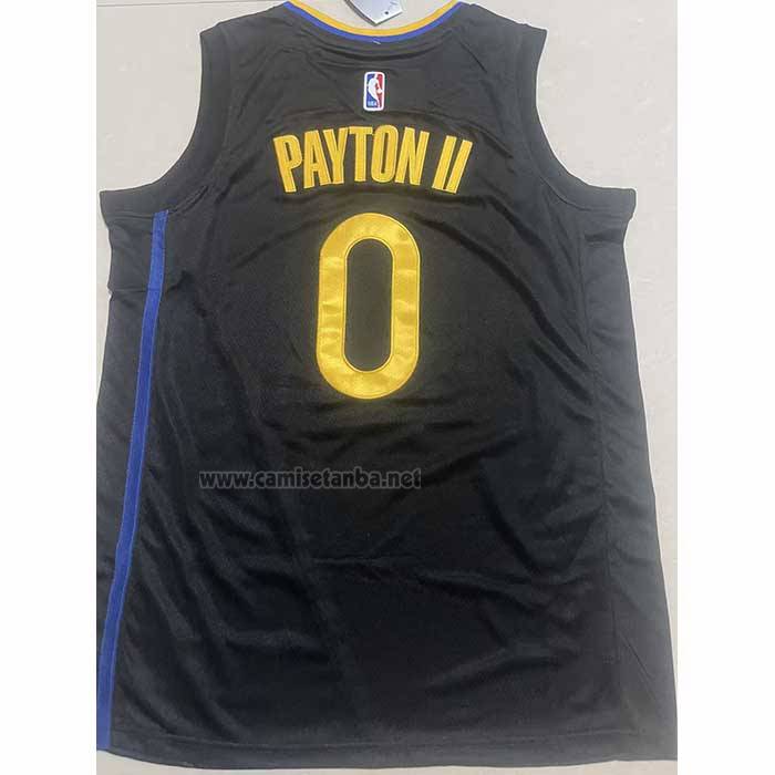 Camiseta Golden State Warriors Gary Payton II NO 0 Statement 2024-25 Negro
